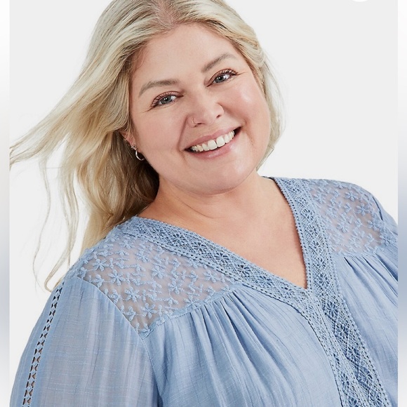 Style & Co Embroidered Top - Picture 2 of 13